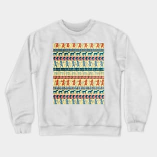 Egyptian Unicorn Pattern Crewneck Sweatshirt